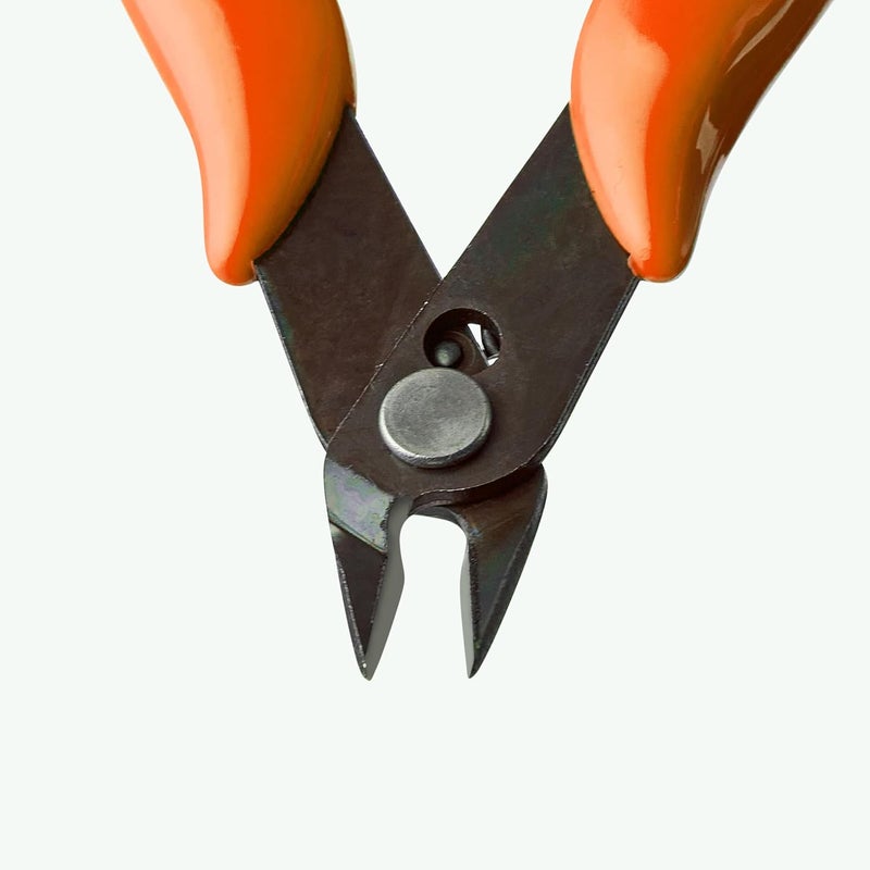 LB2 5 Inch Model Nipper, Plastic Model Tools for Beginners, Sharp Blade Gundam Nipper with Non-Slip Grip, Spure Cutter for Electronics, Gunpla Model Building, Jewelry (Orange) - Image 5